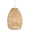 imageGLOBE Electric 61090 Rio 1Light Pendant Light Light Twine Shade White Socket White Cloth Hanging CordRio