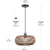 imageGLOBE Electric 61090 Rio 1Light Pendant Light Light Twine Shade White Socket White Cloth Hanging CordTrancoso