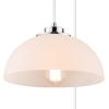 imageGLOBE Electric 61094 3Light Cascading Pendant Light Chrome Accents White ShadesWhite  Chrome