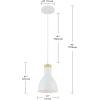 imageGLOBE Electric 61094 3Light Cascading Pendant Light Chrome Accents White ShadesWhite  Wood Grain