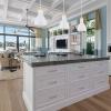 imageGLOBE Electric 61094 3Light Cascading Pendant Light Chrome Accents White ShadesWhite  Wood Grain
