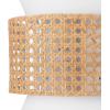 imageGLOBE Electric 65000052 Novogratz x 1Light Wall Sconce Matte Brass Finish Rattan Shade OnOff Pull Chain Switch Wall Lighting Kitchen Sconces Wall Lights for Living Room Home DcorAyla