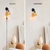 imageGLOBE Electric 65000052 Novogratz x 1Light Wall Sconce Matte Brass Finish Rattan Shade OnOff Pull Chain Switch Wall Lighting Kitchen Sconces Wall Lights for Living Room Home DcorBriar Black