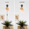 imageGLOBE Electric 65000052 Novogratz x 1Light Wall Sconce Matte Brass Finish Rattan Shade OnOff Pull Chain Switch Wall Lighting Kitchen Sconces Wall Lights for Living Room Home DcorBriar Black