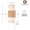 imageGLOBE Electric 65000052 Novogratz x 1Light Wall Sconce Matte Brass Finish Rattan Shade OnOff Pull Chain Switch Wall Lighting Kitchen Sconces Wall Lights for Living Room Home DcorAyla