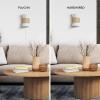 imageGLOBE Electric 65000052 Novogratz x 1Light Wall Sconce Matte Brass Finish Rattan Shade OnOff Pull Chain Switch Wall Lighting Kitchen Sconces Wall Lights for Living Room Home DcorAyla