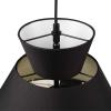 imageGLOBE Electric 65778 Madison 2Light Chandelier Black Fabric Shade Bulb Not Included