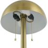 imageGLOBE Electric 65786 Haydel 60quot 2Light Floor Lamp Matte Brass Double OnOff Pull Chain Bulb Not Included