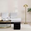 imageGLOBE Electric 65786 Haydel 60quot 2Light Floor Lamp Matte Brass Double OnOff Pull Chain Bulb Not Included