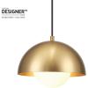 imageGLOBE Electric 65826 Hazel 1Light Pendant Lighting Matte Brass Bulb Not IncludedAmelia Brass