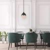 imageGLOBE Electric 65826 Hazel 1Light Pendant Lighting Matte Brass Bulb Not IncludedBari