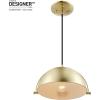 imageGLOBE Electric 65826 Hazel 1Light Pendant Lighting Matte Brass Bulb Not IncludedDolores