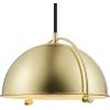 imageGLOBE Electric 65826 Hazel 1Light Pendant Lighting Matte Brass Bulb Not IncludedDolores