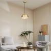 imageGLOBE Electric 65826 Hazel 1Light Pendant Lighting Matte Brass Bulb Not IncludedHazel
