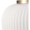 imageGLOBE Electric 65842 1Light Pendant Lighting Matte Brass Frosted Ribbed Glass Shade