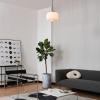 imageGLOBE Electric 65842 1Light Pendant Lighting Matte Brass Frosted Ribbed Glass Shade