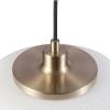 imageGLOBE Electric 65842 1Light Pendant Lighting Matte Brass Frosted Ribbed Glass Shade