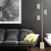 imageGLOBE Electric 67354 67quot 3Light Track Tree Lamp Matte Black Matte Brass Accents Floor Lamp for Living Room Adjustable Lamp Home Office Accessories Home Improvement Reading LampGold