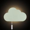 imageGLOBE Electric Nimbus 1Light Floating Cloud Plugin Wall Sconce Matte Mint 6ft Clear Cord Inline OnOff Rocker Switch Bulb Not Included