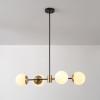 imageGLOBE Electric Novogratz x 65781 Celeste 4Light Chandelier Matte Brass Bulb Not IncludedCelestia
