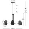 imageGLOBE Electric Novogratz x 65781 Celeste 4Light Chandelier Matte Brass Bulb Not IncludedLogan