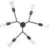 imageGLOBE Electric Novogratz x 65781 Celeste 4Light Chandelier Matte Brass Bulb Not IncludedTetra Black