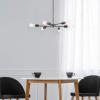 imageGLOBE Electric Novogratz x 65781 Celeste 4Light Chandelier Matte Brass Bulb Not IncludedTetra Black