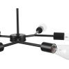 imageGLOBE Electric Novogratz x 65781 Celeste 4Light Chandelier Matte Brass Bulb Not IncludedTetra Black
