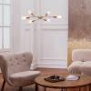 imageGLOBE Electric Novogratz x 65781 Celeste 4Light Chandelier Matte Brass Bulb Not IncludedTetra Brass