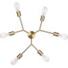 imageGLOBE Electric Novogratz x 65781 Celeste 4Light Chandelier Matte Brass Bulb Not IncludedTetra Brass
