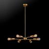 imageGLOBE Electric Novogratz x 65781 Celeste 4Light Chandelier Matte Brass Bulb Not IncludedTetra Brass
