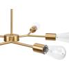 imageGLOBE Electric Novogratz x 65781 Celeste 4Light Chandelier Matte Brass Bulb Not IncludedTetra Brass