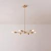 imageGLOBE Electric Novogratz x 65781 Celeste 4Light Chandelier Matte Brass Bulb Not IncludedTetra Brass