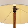 imageGLOBE Electric Novogratz x Harrington 65quot Floor Lamp 2Tone Faux Wood Base White Fabric Shade Socket Rotary Switch 67225Faux Wood