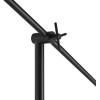imageGLOBE Electric Novogratz x Harrington 65quot Floor Lamp 2Tone Faux Wood Base White Fabric Shade Socket Rotary Switch 67225Matte Black