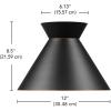 imageGLOBE Novogratz x Electric 66000085 Novogratz x 2Light Matte Brass Flush Mount Ceiling Light with OffWhite Pleated Fabric ShadeMatte Black  Bronze Trim