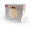 imageGLOBE Novogratz x Electric 66000085 Novogratz x 2Light Matte Brass Flush Mount Ceiling Light with OffWhite Pleated Fabric ShadeMatte Brass  Ribbed Shade