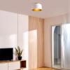 imageGLOBE Novogratz x Electric 66000085 Novogratz x 2Light Matte Brass Flush Mount Ceiling Light with OffWhite Pleated Fabric ShadeMatte White  Amy