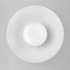 imageGLOBE Novogratz x Electric 66000085 Novogratz x 2Light Matte Brass Flush Mount Ceiling Light with OffWhite Pleated Fabric ShadeMatte White  Opal Shade