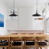 imageGLOBE Novogratz x Electric 67000104 Novogratz x 14W LED Integrated Glossy Black Pendant Lighting with White Interior Shade and Black CordGlossy Black