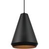 imageGLOBE Novogratz x Electric 67000104 Novogratz x 14W LED Integrated Glossy Black Pendant Lighting with White Interior Shade and Black CordMatte Black
