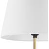 imageGLOBE Novogratz x SoHo 62quot Floor Lamp Matte Brass White Linen Shade67775Ren