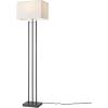 imageGLOBE Novogratz x SoHo 62quot Floor Lamp Matte Brass White Linen Shade67775Ricci