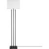 imageGLOBE Novogratz x SoHo 62quot Floor Lamp Matte Brass White Linen Shade67775Ricci