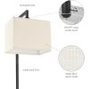 imageGlobe 61000150 60quot Floor Lamp Antique Brass Finish Beige Fabric Shade MidCentury Modern Standing Lamp E26 Base Sustainable Design for Living Rooms and BedroomsMatte Black  Metalic
