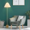 imageGlobe 61000150 60quot Floor Lamp Antique Brass Finish Beige Fabric Shade MidCentury Modern Standing Lamp E26 Base Sustainable Design for Living Rooms and BedroomsMatte Brass  Hayden