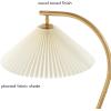 imageGlobe 61000150 60quot Floor Lamp Antique Brass Finish Beige Fabric Shade MidCentury Modern Standing Lamp E26 Base Sustainable Design for Living Rooms and BedroomsFaux Wood  white shade