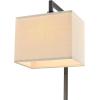 imageGlobe 61000150 60quot Floor Lamp Antique Brass Finish Beige Fabric Shade MidCentury Modern Standing Lamp E26 Base Sustainable Design for Living Rooms and BedroomsMatte Black  Metalic