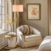 imageGlobe 61000150 60quot Floor Lamp Antique Brass Finish Beige Fabric Shade MidCentury Modern Standing Lamp E26 Base Sustainable Design for Living Rooms and BedroomsAntique Brass  Maclaine