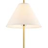 imageGlobe 61000150 60quot Floor Lamp Antique Brass Finish Beige Fabric Shade MidCentury Modern Standing Lamp E26 Base Sustainable Design for Living Rooms and BedroomsMatte Brass  Hayden